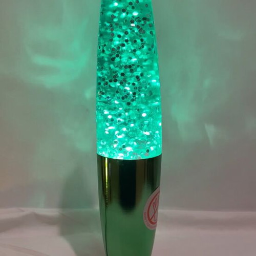 Lava lamp green glitter new with box