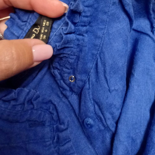 Massimo Dutti linen shirt size S like new, blue
