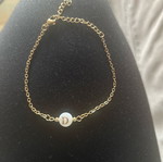 Bracelet with initial letter D new