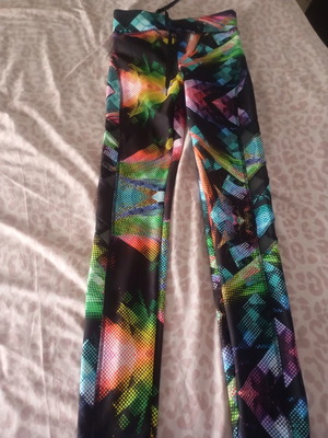 SugarFree women's leggings with side mesh panels new, multicolor