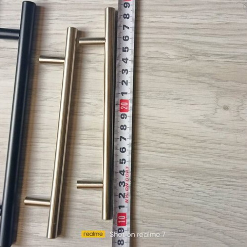 Kitchen furniture handles new, set with bolts, stainless and powder coated