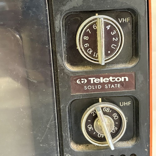 Vintage decorative television used, 1980s, 38 x 23 cm