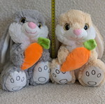Stuffed rabbits like new