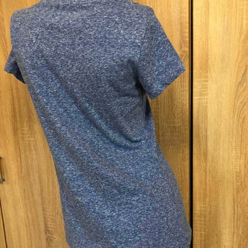 Admiral blue viscose women's T-shirt, size M
