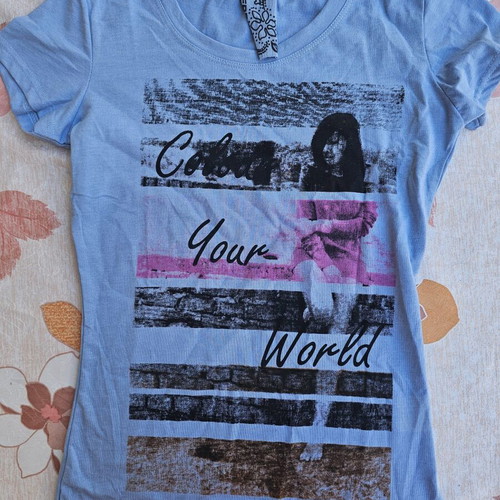 Women's mako T-shirt used, size S, blue