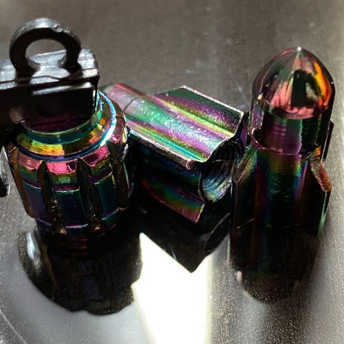 Valve Caps for Tires new, rocket and bomb shapes