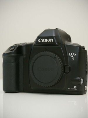 Canon Eos3 used, 35 mm SLR film camera body only, non-working