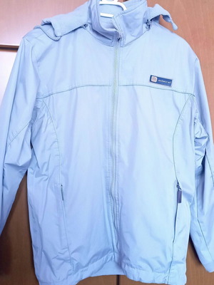 Doubleface Admiral jacket like new, gray-turquoise color, size M
