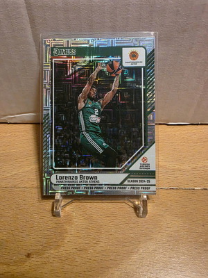 Lorenzo Brown Panathinaikos card 2024-25 Panini Euroleague Donruss like new