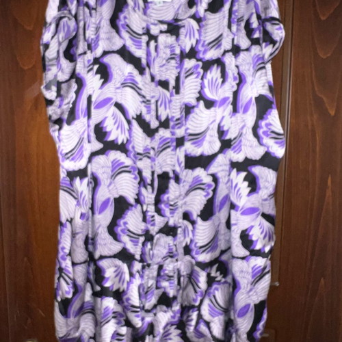 GF Ferre short dress blouse used, all silk, size L
