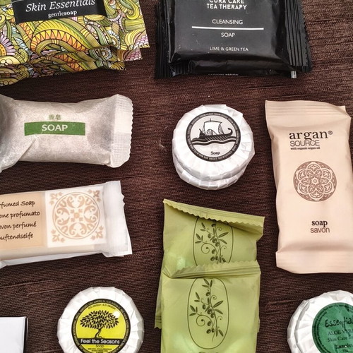 Collection of 30 new individual hotel and travel soaps