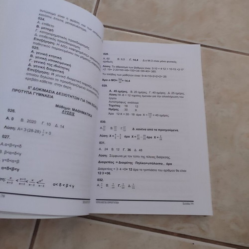 Epilego Protypo pack of 2 books with 20 simulation tests like new