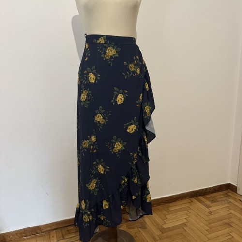 Paranoia long skirt with flowers and ruffles new, multicolor, size L