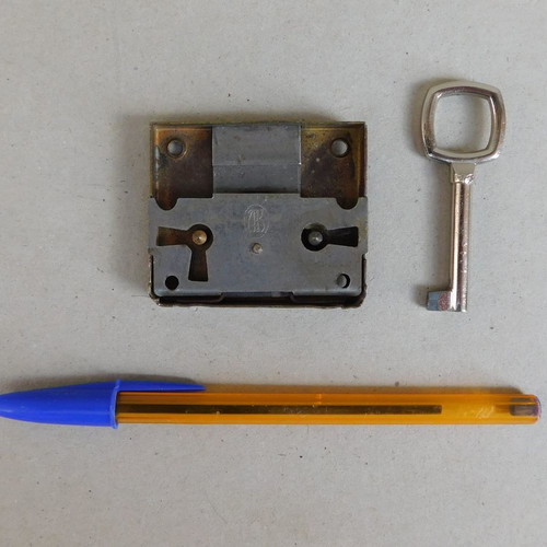 Furniture lock with dimensions 5 x 5.8 cm