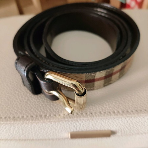 Burberry vintage leather belt like new, brown, size 80