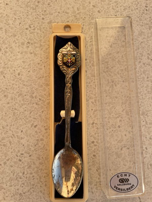 Vintage silver-plated souvenir spoon Wien Vienna Austria