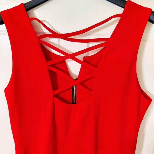 Mini red dress Fullah Sugah like new with zipper alpha line