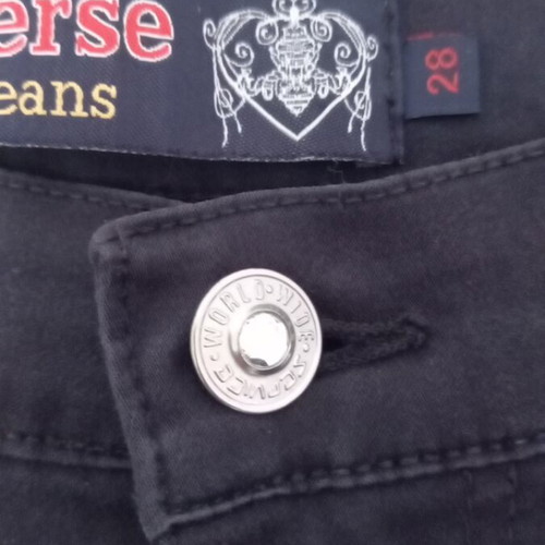 Verse Jeans women's pants size M 38 10, blue black