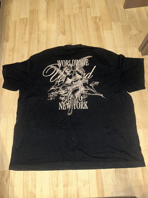 H&M loose fit shirt XXL, black with graphic print
