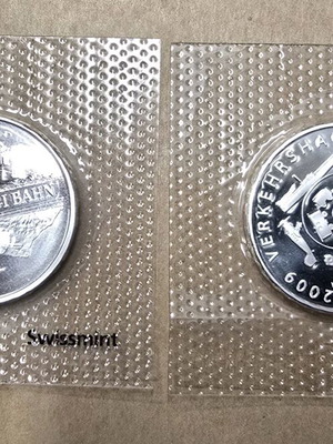 2 Αργυρά Νομίσματα Αυστρίας Καινούργια, Swissmint 2008-2009