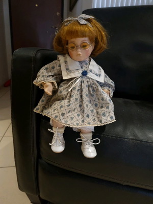 Vintage γερμανική κούκλα καινούργια, ύψος 35εκ