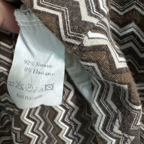One Two women's blouse with zig-zag pattern used, size S