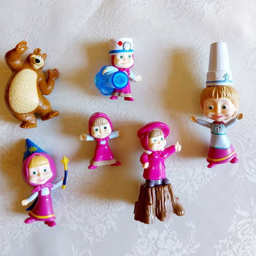 Masha and the Bear figures like new, pack