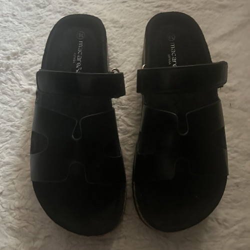 Macarena España Flatform sandals, black, size 39