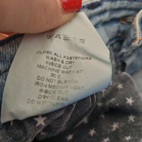Attrativo light blue jeans with rips used, size 28