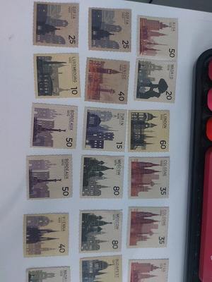 Sticker set style stamps like new, pack of 30 pieces
