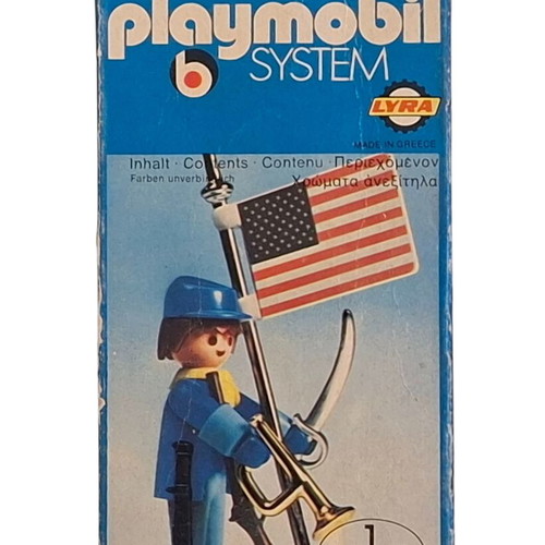 Vintage Lyra Playmobil 3354 American Soldier used, northern Greek