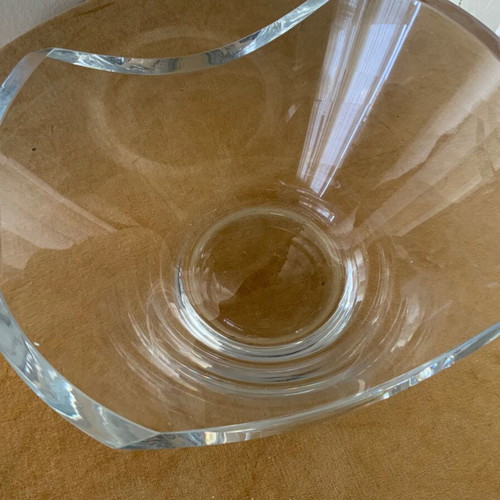 Bohemian Crystal Decorative Bowl used with small chips