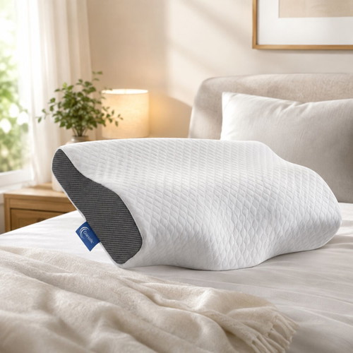 Derisilk ergonomic anatomical neck pillow