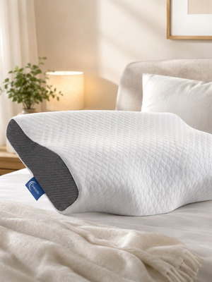 Derisilk ergonomic anatomical neck pillow