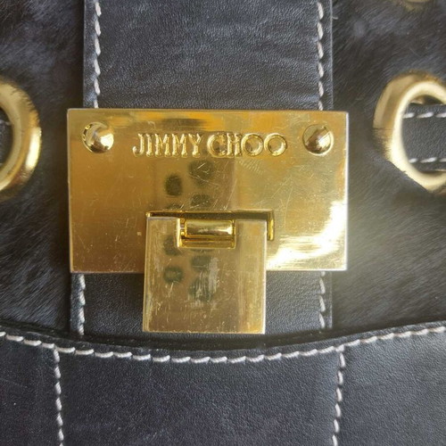 Jimmy Choo bag pony skin leather like new, black