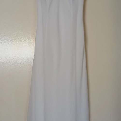 Angelo white asymmetric dress size S like new