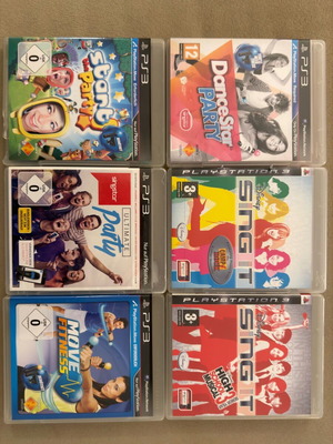 PlayStation 3 games used, pack of 6