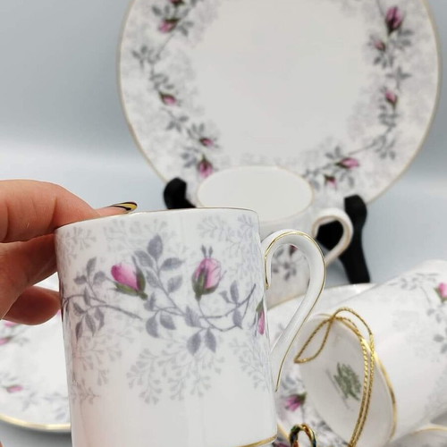 English bone china Tuskan England coffee set like new