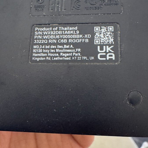 WD 5TB hard drive used, good condition