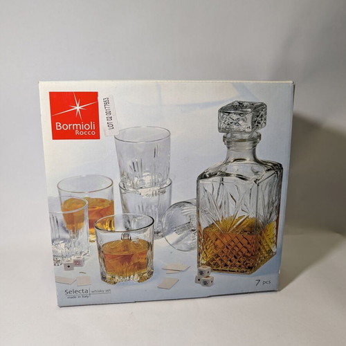 Bormioli Rocco Selecta Whisky Set new, 7 pieces, Made in Italy