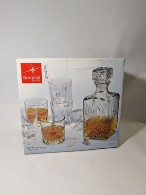 Bormioli Rocco Selecta Whisky Σετ καινούργιο, 7 τεμάχια, Made in Italy