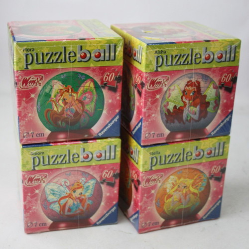 Winx Club puzzle ball 4 pieces 60 pieces each, sealed