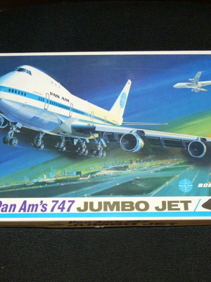 Vintage Pan Am's 747 1/288 scale model kit σφραγισμένο καινούργιο