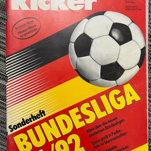 Kicker Annual Almanac 1991-1992, West Germany Edition Magazine