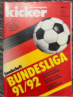 Kicker Ετήσιο Άλμανάκ 1991-1992, Περιοδικό Δυτικής Γερμανίας