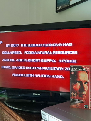 The Running Man βιντεοκασέτα σαν καινούργιο, Pal έκδοση 1987