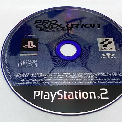 Pro Evolution Soccer 1 PlayStation 2 used with booklet and game catalog