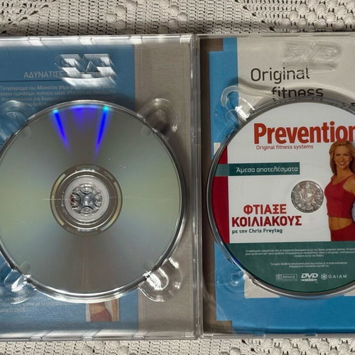 Prevention fitness DVDs new, set of 8