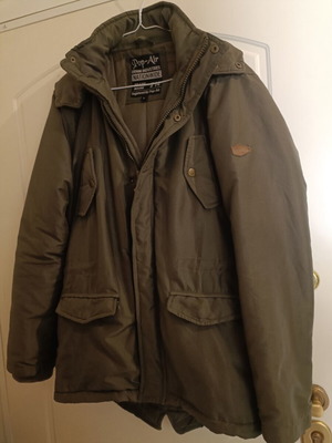 Men's jacket used, size large, with small defect