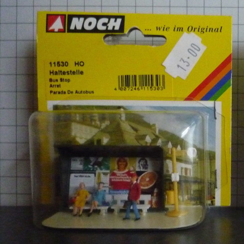 Noch 11530 Bus Stop model kit items new